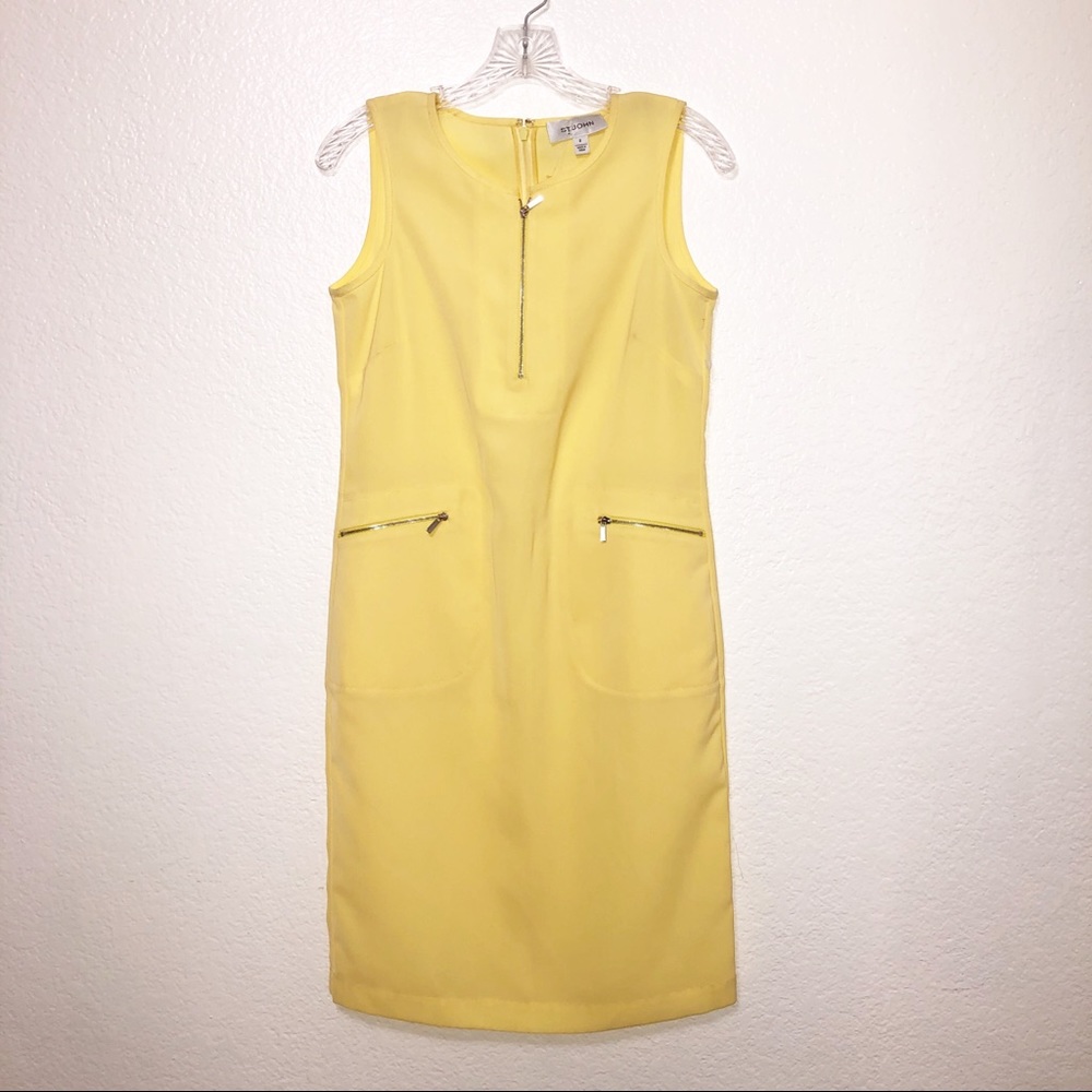 - St. John sheath dress primrose yell…